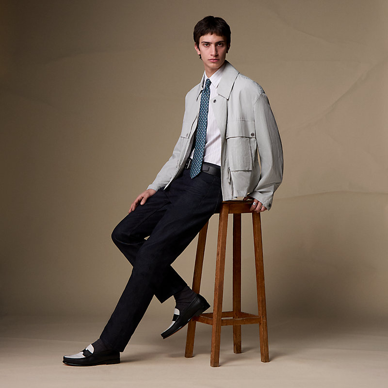 シルクツイルタイ 《フリージャンプ》 - オレンジ | Hermès - エルメス